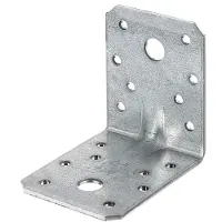 Alberts Winkelverbinder 70 x 70 X 55 mm - 12 Stück mit Wulst