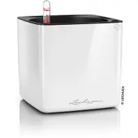 Lechuza 'Cube Glossy 16', weiß, ca. 17 x 17 x H 16 cm