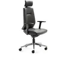 Mayer Sitzmöbel Drehsessel Echtleder schwarz 2480