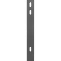 GAH Alberts Alberts 974909 Flacheisen, zur Befestigung von Doppelstab-Gittermatten an Zaunpfosten, anthrazit kunststoffbeschichtet RAL 7016, 1460 x 40 mm