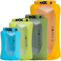 Exped - Set aus 4 wasserdichten Packsäcken - Drybag Versa Clear Set - Gelb