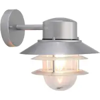 Elstead Lighting Elstead Copenhagen Außen-Wandleuchte E27 Silber IP44