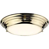 Elstead Lighting Deckenleuchte LED Wohnzimmerlampe Flurleuchte Stahl Messing Schlafzimmerlampe