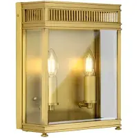 Elstead Lighting Holborn Outdoor Wandleuchte messing gebürstet HL7-M-BB