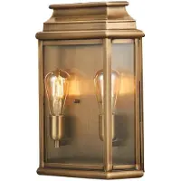 Elstead Lighting Elstead St Martins Außen-Wandleuchte E27 2-fach Gealtertes Messing IP44