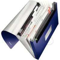 Leitz 39570069, A4, Polypropylen (PP), Blau, 250 Blätter, 80 g/m², 6 Taschen