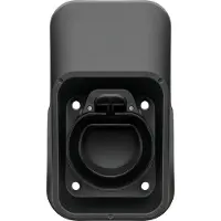 Goobay Wandhalterung mit Kabelablage für Typ-2-Ladekabel Elektrofahrzeug, Schwarz, Draußen, EV Type 2, 107 mm, 84 mm, 171 mm