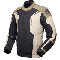 Modeka Khao Air II wasserdichte Motorrad Textiljacke, khaki/schwarz, L
