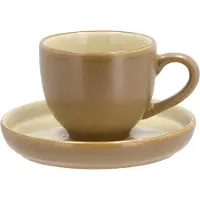Bitz Espressotasse mit Untertasse wood/sand 0,07 l