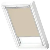 Velux Verdunkelungsrollo uni sandbeige manuell Rahmen aluminium DKL PK10 4556S