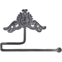 Chic Antique Toilettenpapierhalter mit Dekor in grau | Gr.: onesize