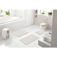 Linea Due Badematte , weiß , Synthetik , Maße (cm): B: 60 H: 1,5