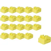 Lindy 47901, Schnittstellenblockierung, RJ-45, Gelb, Acrylnitril-Butadien-Styrol (ABS), 20 Stück(e), Polybag