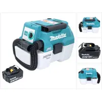 Makita DVC 750 LM1 Akku Staubsauger LXT 18 V 67 mbar 7,5 l Brushless + 1x Akku 4,0 Ah - ohne Ladegerät