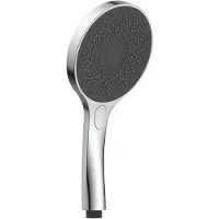 Schutte Handbrause CAPRI, Duschkopf mit Samtstrahltechnologie, Duschbrause mit 3 Strahlarten, Regendusche Chrom/Anthrazit