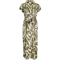Apricot Midikleid Damen grün gemustert, 38 793187-0001-00380