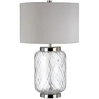 Elstead Lighting Elstead Sola Tischleuchte E27 51cm Poliertes Nickel Titan-silber