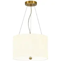 Elstead Lighting Elstead Pearce Hängeleuchte E27 3-fach 35cm Gealtertes Messing Elfenbein