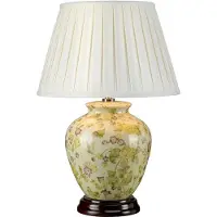 Elstead Lighting Elstead Yellow Flowers Tischleuchte E27 Gelb und Violett Creme, UK