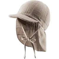 Sterntaler - Kid's Schirmmütze Nacken Uni Cotton - Cap Gr 45 cm braun