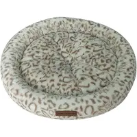 Animal Boulevard Cozy Snowleopard Rundbett weiß/braun