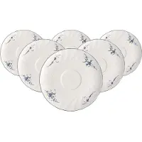Villeroy & Boch Untertasse "Suppen-Untertassen Vieux Luxembourg ø 18,6 cm 6er Set weiß-blau"