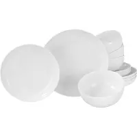 Creatable , 22556, Allround Weiss, Tellerset 12-tlg, Porzellan