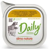 Almo Nature Daily mit Huhn, Schinken und Käse Hunde-Nassfutter