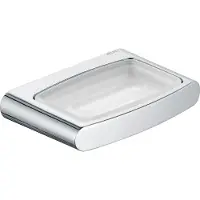 Keuco Seifenschale mit Halterung Elegance 11655019000 verchromt Echtkristall mattiert