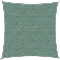 Windhager Sonnensegel 400 cm, Quadratisch, Grün