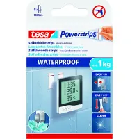 TESA Powerstrips SMALL, 1kg Halteleistung, 8x doppelseitige Klebestreifen