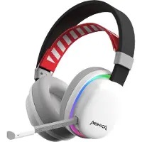 MARVO MONKA ECHO, słuchawki z mikrofonem, biała, podświetlona, Tri-mode