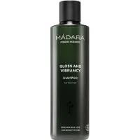 Mádara Cosmetics Gloss and Vibrancy, 250 ml, Shampoo, Nicht-professionell, Frauen, normales Haar, Schutz, Glanz, Verstärkung, Volumengebend