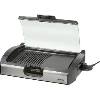 Steba Große Grillfläche, Hot Zone, Stufenlose Temperaturregelung, Alu-Druckguß-Grillplatte mit Grillmuster, Leichte Reinigung, Temperaturkontrollleuchte