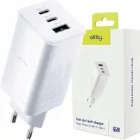 Forever Allity Netzladegerät GaN PD QC ATC-01-65WACC 2x USB-C + 1x USB-A 65W weiß