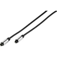 Vivanco HQ-Glasfaserkabel Toslink auf Toslink-Stecker, 1,2 m, schwarz