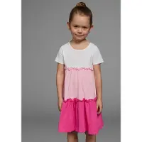 Kidsworld Jerseykleid "- Volantkleid für kleine Mädchen" festliche Anlässe, kniefreie Länge, verspielter Stil