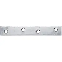 GAH Alberts Alberts Flachverbinder mit versenkten Schraublöchern zum Aufschrauben, 100x15 mm Edelstahl, 50 Stück