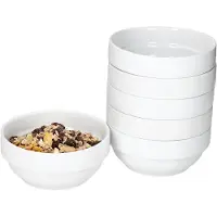 MamboCat TOMMY 6er Set Schale 14,2cm stapelbar weiß Porzellan