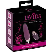 Javida Shaking Love - tragbares Funk-Vibrations-Ei mit Stoßfunktion (lila)