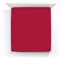 Bella Donna Boxspring Spannbettlaken Alto 200x220 - 200x240 cm | carminrot - rot