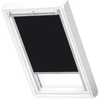 Velux Verdunkelungsrollo uni schwarz manuell Rahmen aluminium DKL C06 3009S