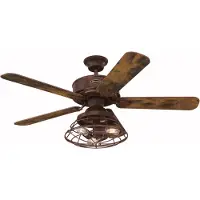 WESTINGHOUSE Barnett Deckenventilator, Holz, Holz dunkel, für Wohn- / Esszimmer, Holz, Vintage