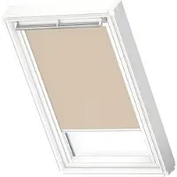 Velux Original Verdunkelungsrollo für dachfenster P06, PK36, Sandbeige, weißer Führungsschiene