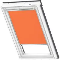 Velux Verdunkelungsrollo uni orange manuell Rahmen aluminium DKL MK04 4564S