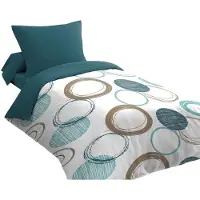 HOME LINGE PASSION Nordisches Grünes Kreisdedecken - HOME LINGE PASSION 140 x 200 cm