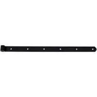 Alberts Ladenband Länge 600 mm Stahl schwarz kunststoffbeschich. gerundet