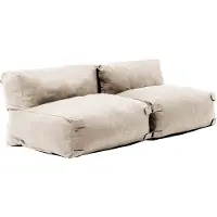 Oviala Modulare 2-Sitzer-Gartenmöbel in Beige - Mixi