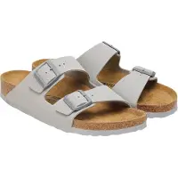 Birkenstock Arizona BF Zwei Verstellbare Riemen Damen Birko Flor Sandalen in Stein – 5.5 UK - 39 EU - 8/8.5 US / Stone