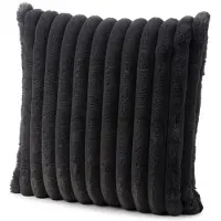 Gozze Breitcord Kissenhülle Vito - Mehrere Farben (Größe: 50 x 50 cm / Farbe: Schwarz)